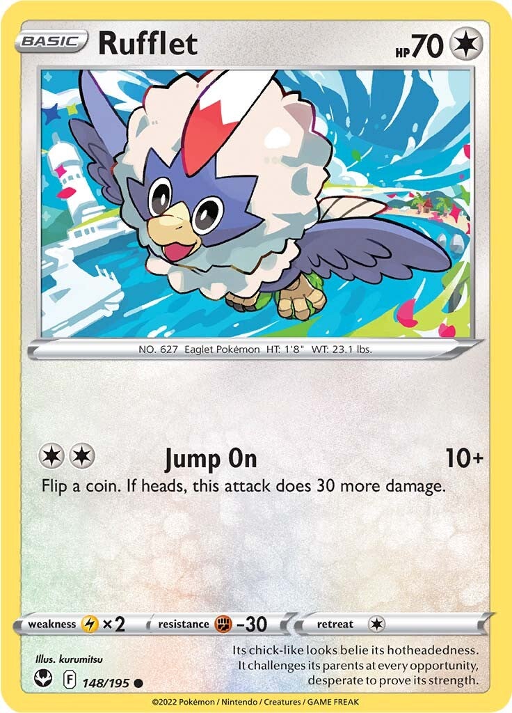 Rufflet (148/195) [Sword & Shield: Silver Tempest] | Clutch Gaming