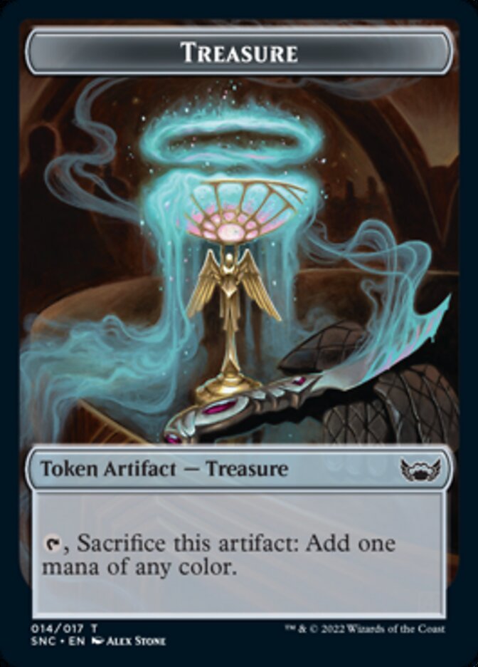 Treasure (014) // Spirit Double-Sided Token [Streets of New Capenna Tokens] | Clutch Gaming