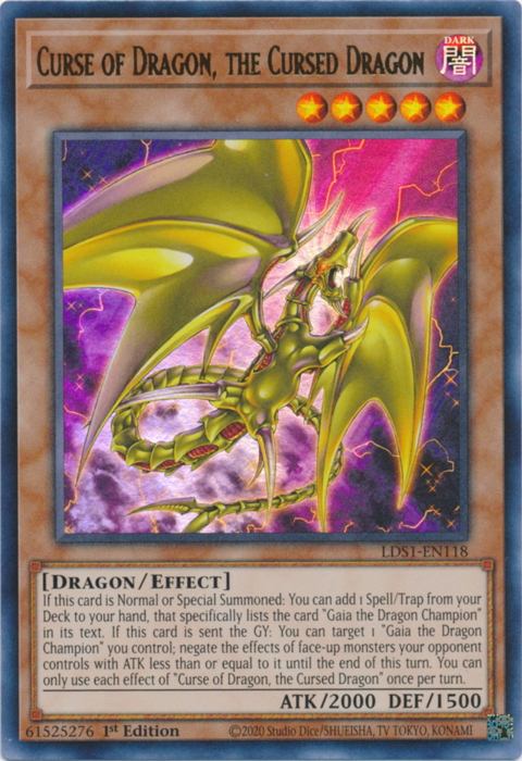 Curse of Dragon, the Cursed Dragon [LDS1-EN118] Ultra Rare | Clutch Gaming