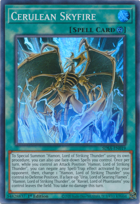 Cerulean Skyfire [SDSA-EN019] Super Rare | Clutch Gaming