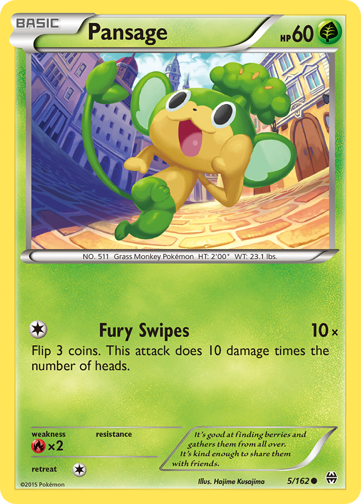 Pansage (5/162) [XY: BREAKthrough] | Clutch Gaming