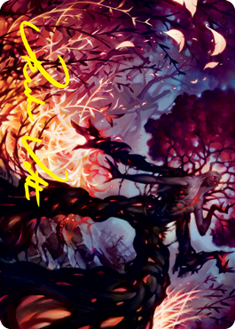 Splendid Reclamation Art Card (Gold-Stamped Signature) [Innistrad: Crimson Vow Art Series] | Clutch Gaming