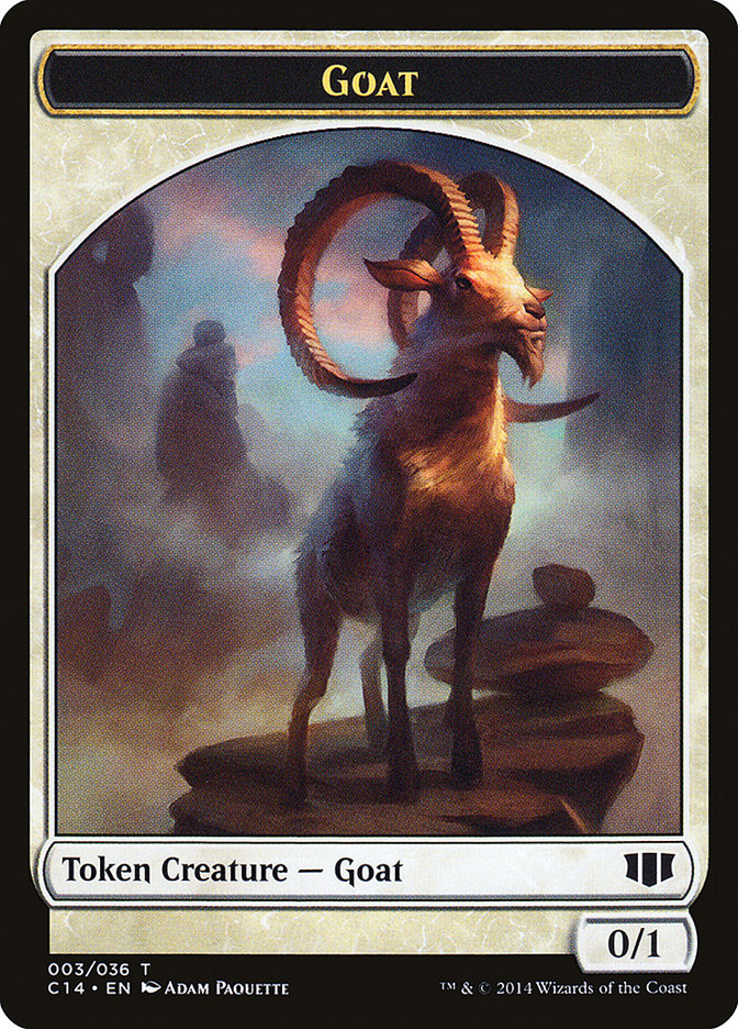 Goblin // Goat Double-Sided Token [Commander 2014 Tokens] | Clutch Gaming