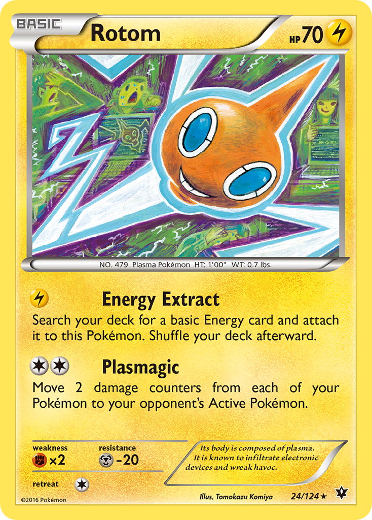 Rotom (24/124) [XY: Fates Collide] | Clutch Gaming