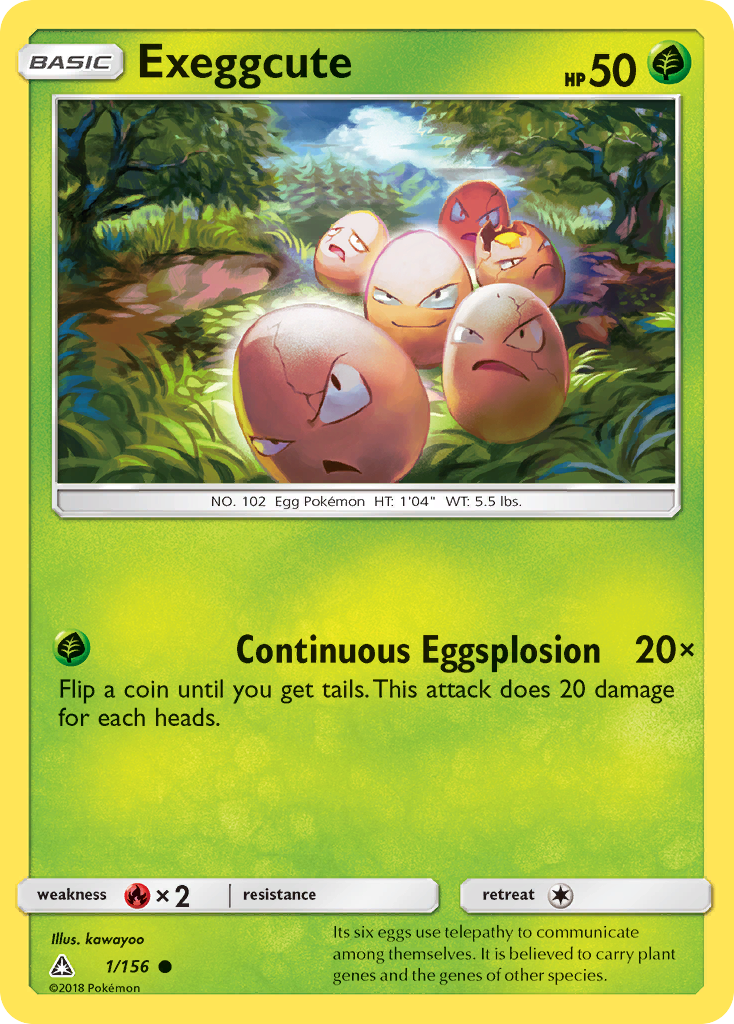 Exeggcute (1/156) [Sun & Moon: Ultra Prism] | Clutch Gaming