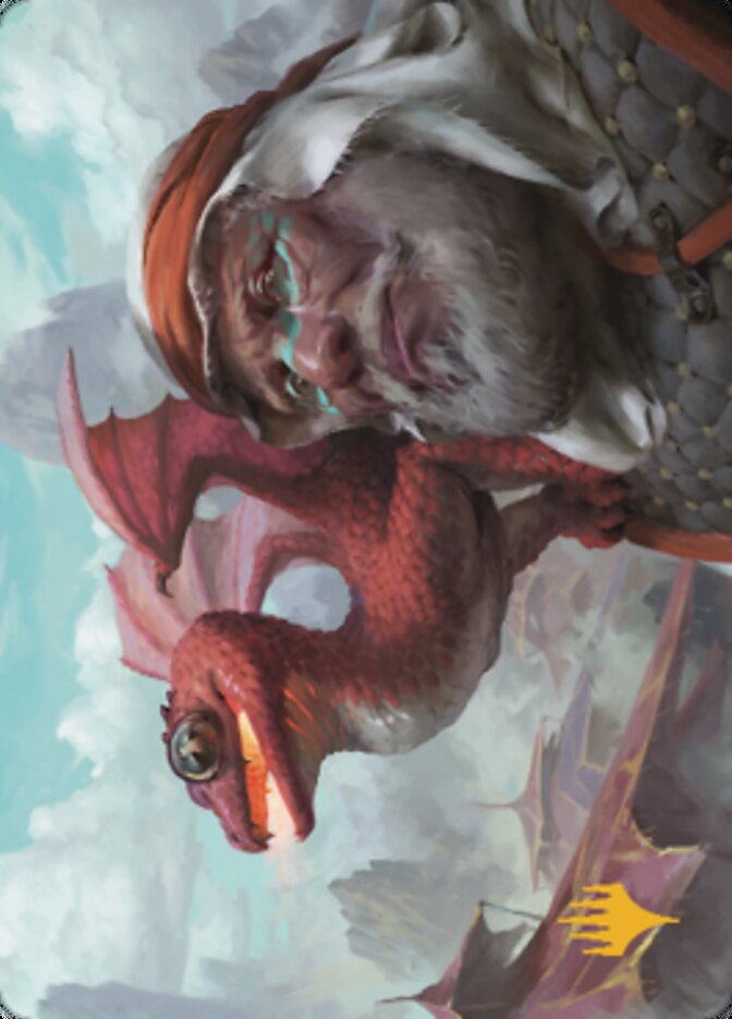 Dragon Whelp Art Card (Gold-Stamped Signature) [Dominaria United Art Series] | Clutch Gaming