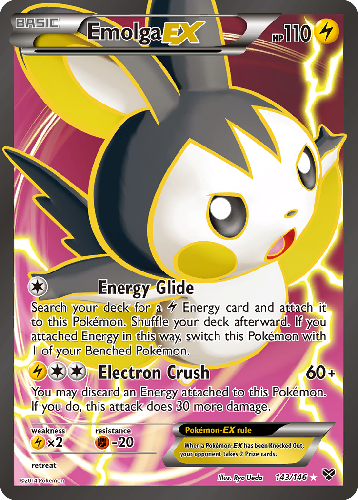 Emolga EX (143/146) [XY: Base Set] | Clutch Gaming