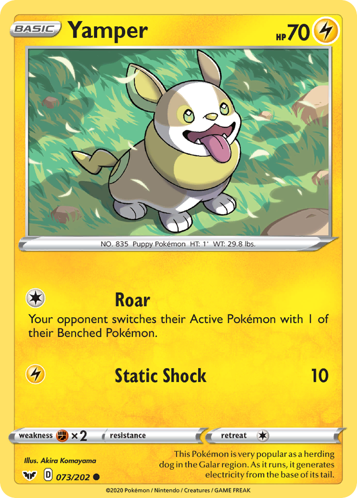 Yamper (073/202) [Sword & Shield: Base Set] | Clutch Gaming