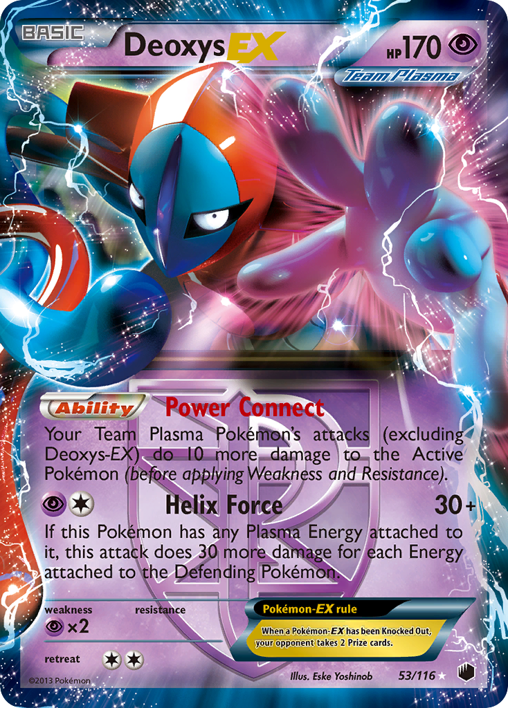 Deoxys EX (53/116) [Black & White: Plasma Freeze] | Clutch Gaming