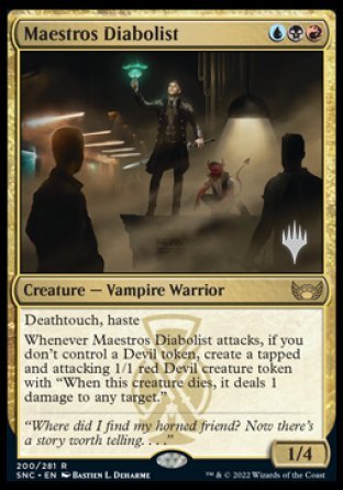 Maestros Diabolist (Promo Pack) [Streets of New Capenna Promos] | Clutch Gaming