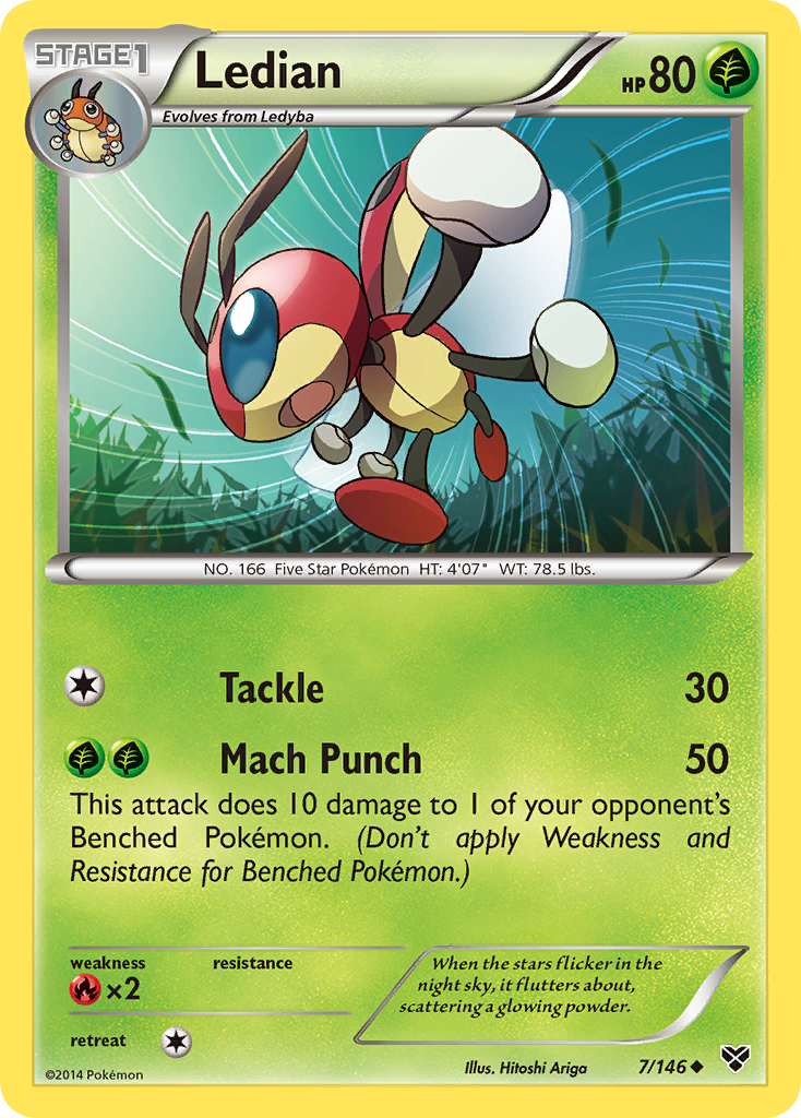 Ledian (7/146) [XY: Base Set] | Clutch Gaming