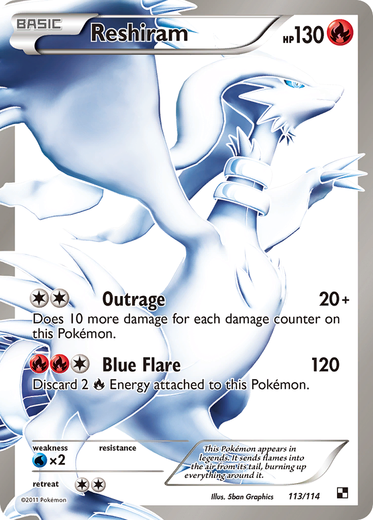 Reshiram (113/114) [Black & White: Base Set] | Clutch Gaming