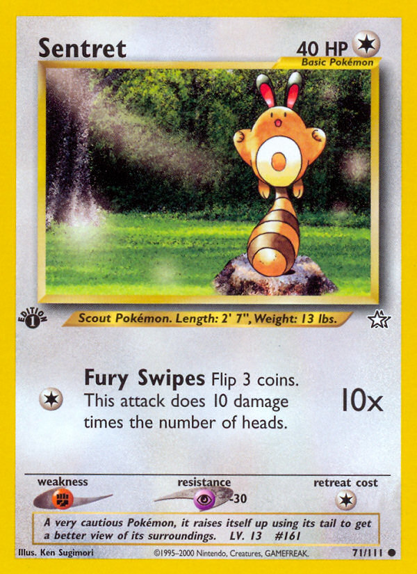 Sentret (71/111) [Neo Genesis 1st Edition] | Clutch Gaming