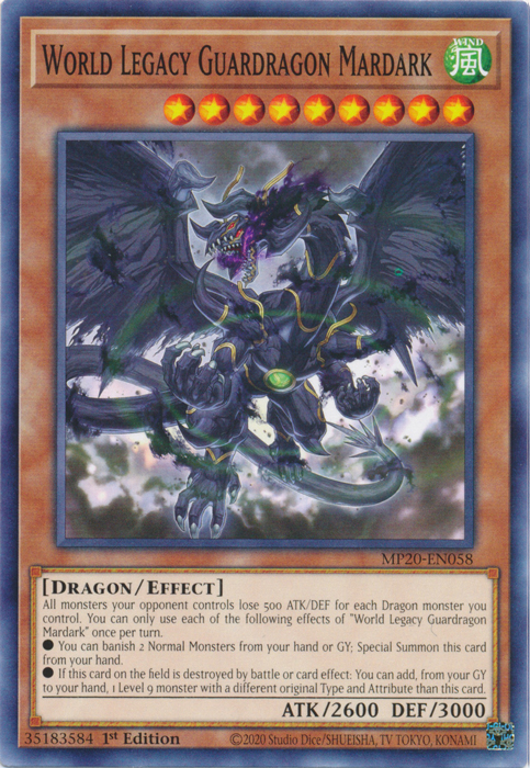 World Legacy Guardragon Mardark [MP20-EN058] Common | Clutch Gaming