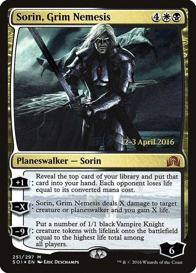 Sorin, Grim Nemesis [Shadows over Innistrad Prerelease Promos] | Clutch Gaming