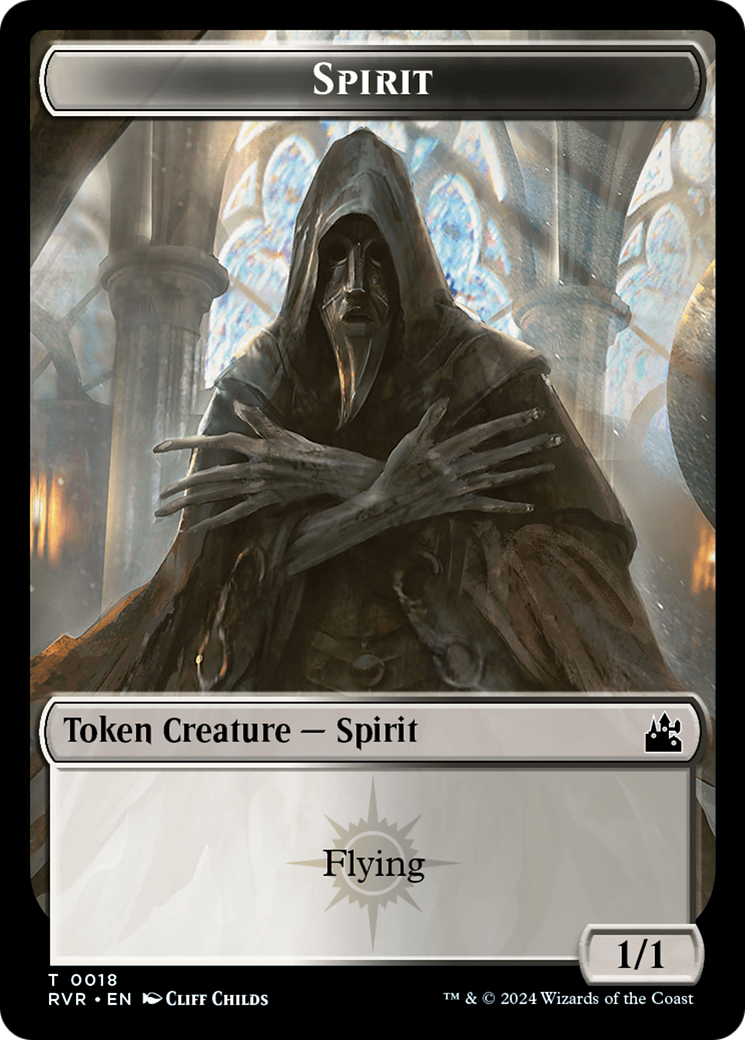 Spirit Token (0018) [Ravnica Remastered Tokens] | Clutch Gaming