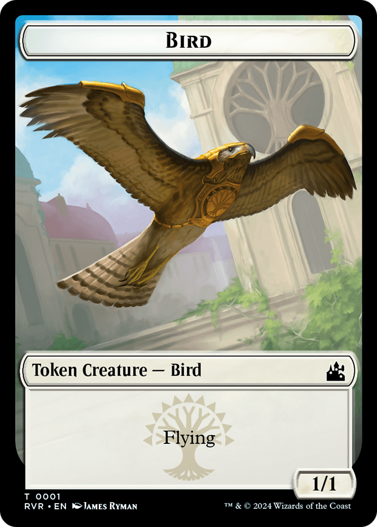 Bird // Zombie Double-Sided Token [Ravnica Remastered Tokens] | Clutch Gaming