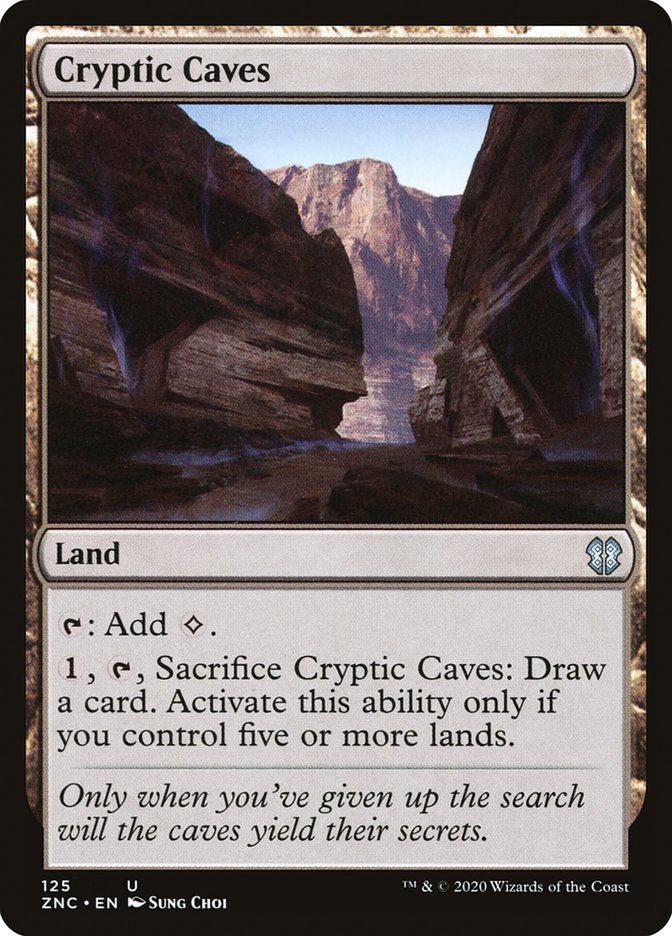 Cryptic Caves [Zendikar Rising Commander] | Clutch Gaming