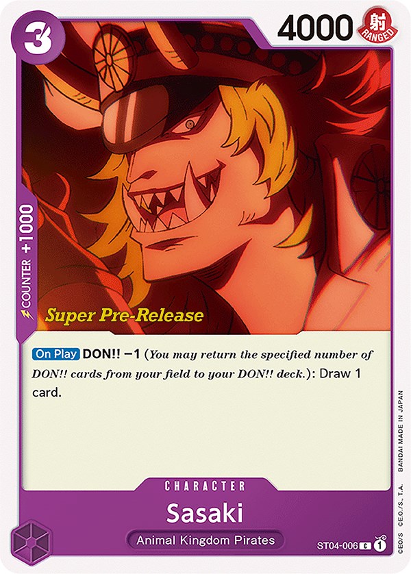 Sasaki [Super Pre-Release Starter Deck: Animal Kingdom Pirates] | Clutch Gaming