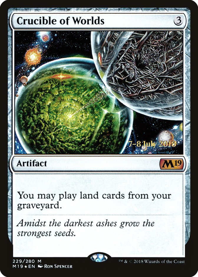 Crucible of Worlds [Core Set 2019 Prerelease Promos] | Clutch Gaming