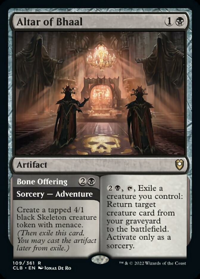 Altar of Bhaal // Bone Offering [Commander Legends: Battle for Baldur's Gate] | Clutch Gaming