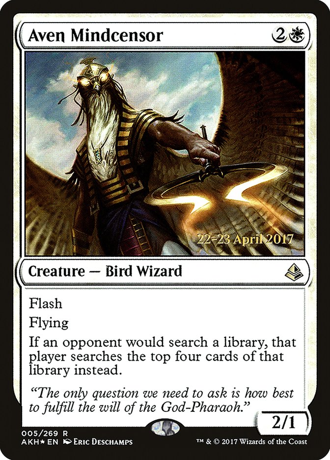 Aven Mindcensor [Amonkhet Prerelease Promos] | Clutch Gaming