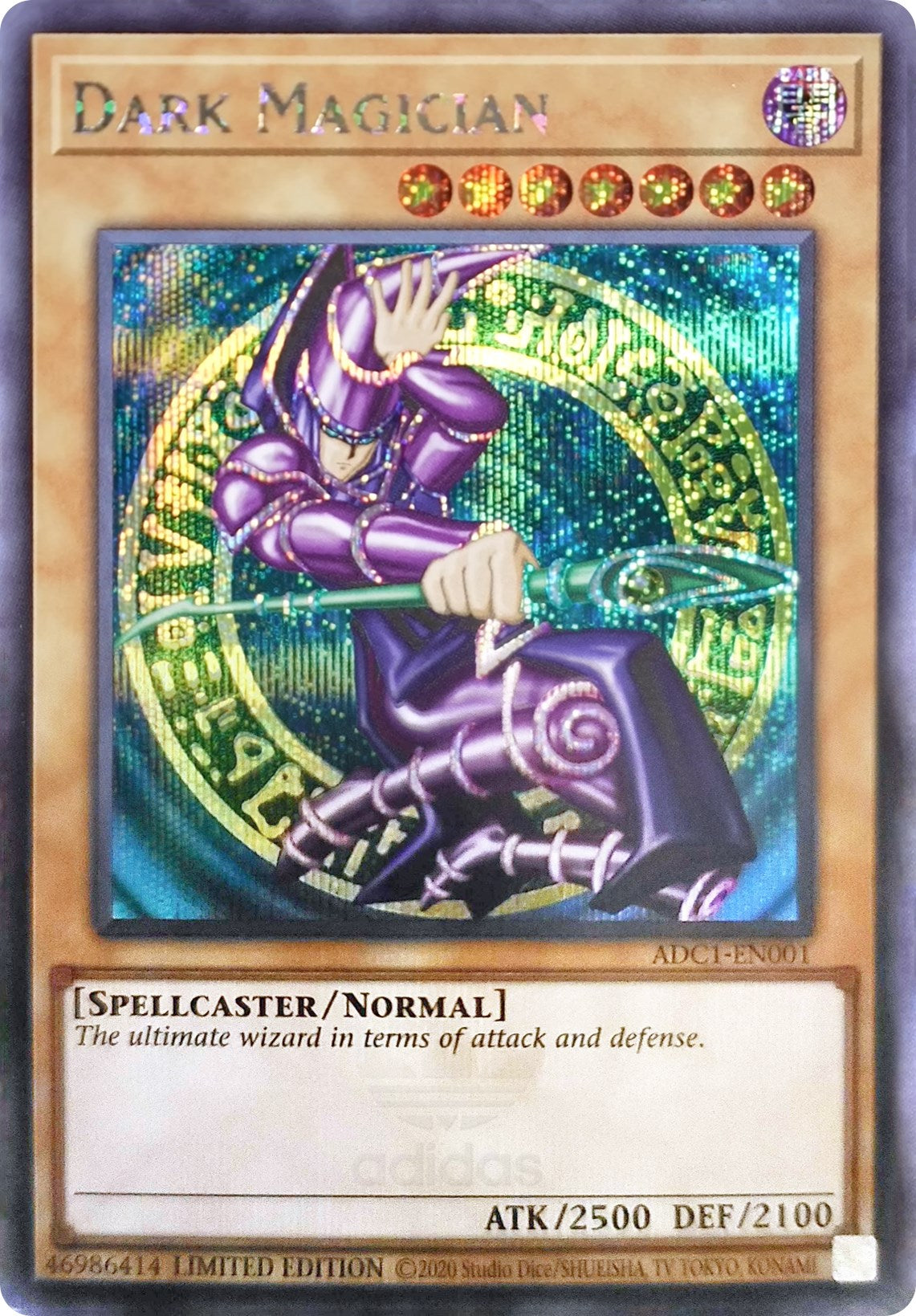 Dark Magician (Adidas Exclusive) [ADC1-EN001] Prismatic Secret Rare | Clutch Gaming