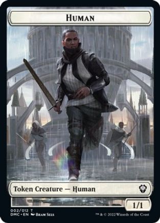 Human // Snake Double-Sided Token [Dominaria United Commander Tokens] | Clutch Gaming