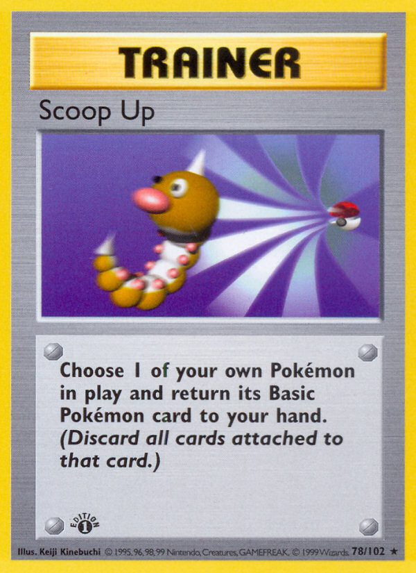 Scoop Up (78/102) (Shadowless) [Base Set 1st Edition] | Clutch Gaming