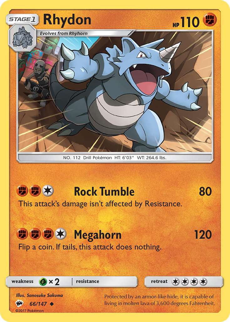 Rhydon (66/147) [Sun & Moon: Burning Shadows] | Clutch Gaming