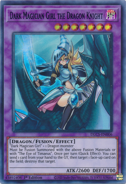 Dark Magician Girl the Dragon Knight (Green) [DLCS-EN006] Ultra Rare | Clutch Gaming