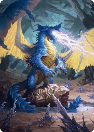 Blue Dragon Art Card [Dungeons & Dragons: Adventures in the Forgotten Realms Art Series] | Clutch Gaming