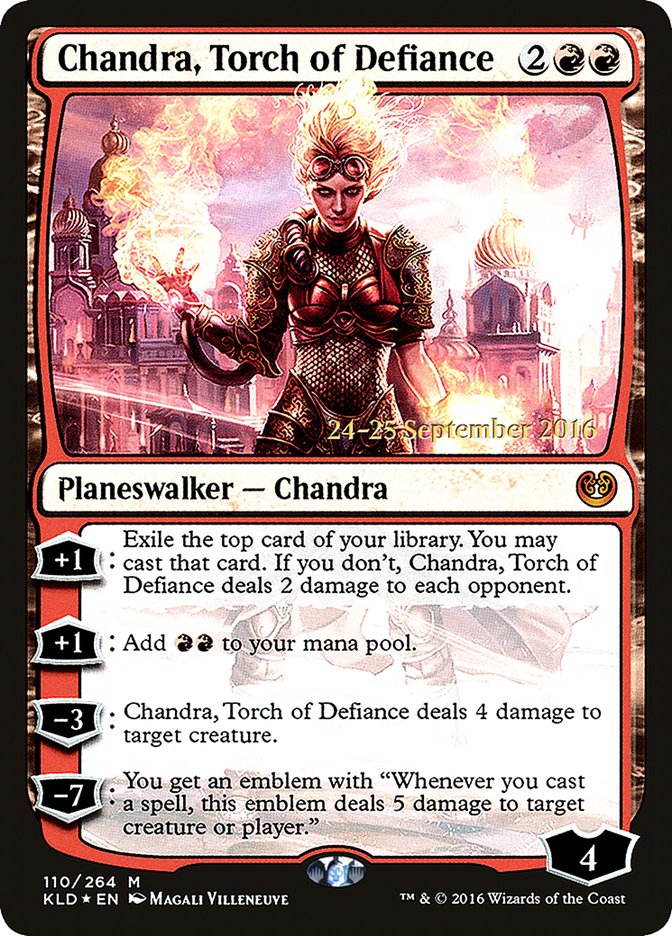 Chandra, Torch of Defiance [Kaladesh Prerelease Promos] | Clutch Gaming