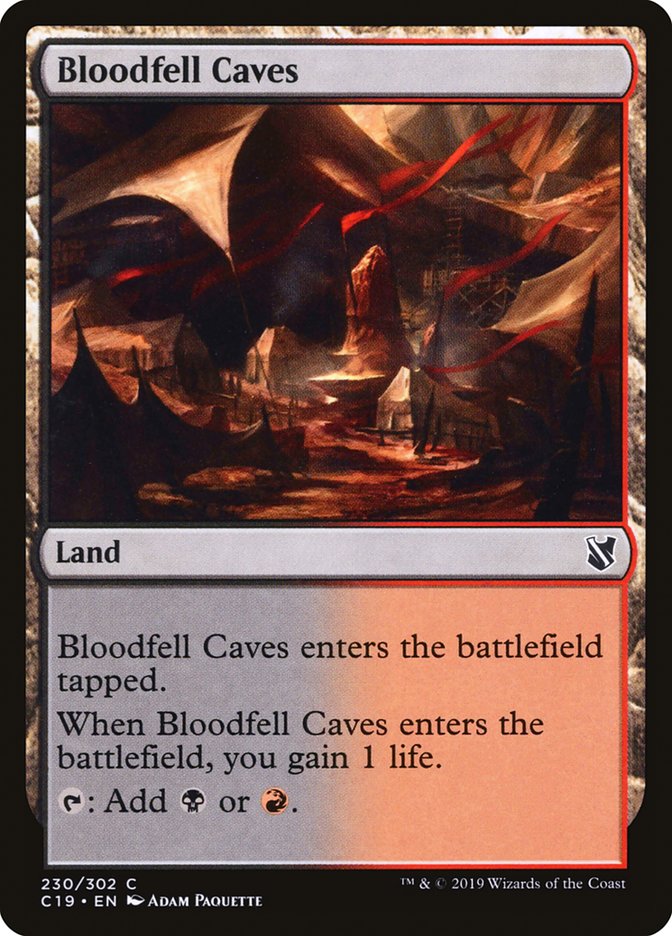 Bloodfell Caves [Commander 2019] | Clutch Gaming