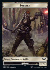 Soldier (003) // Sicarian Infiltrator Double-Sided Token (Surge Foil) [Warhammer 40,000 Tokens] | Clutch Gaming