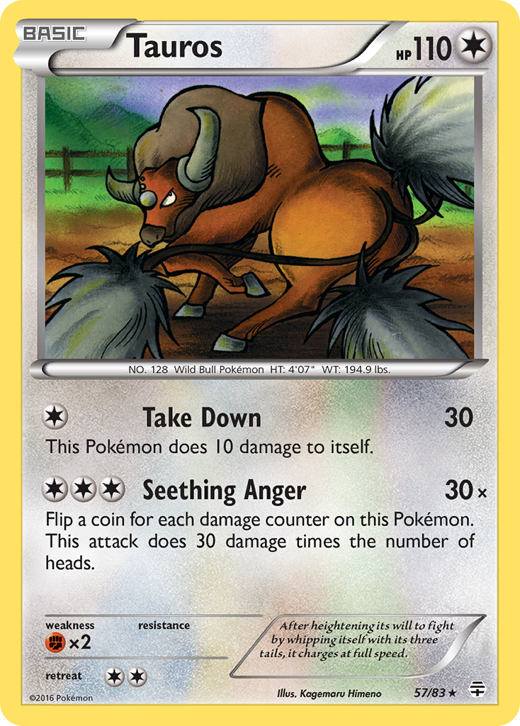 Tauros (57/83) [XY: Generations] | Clutch Gaming