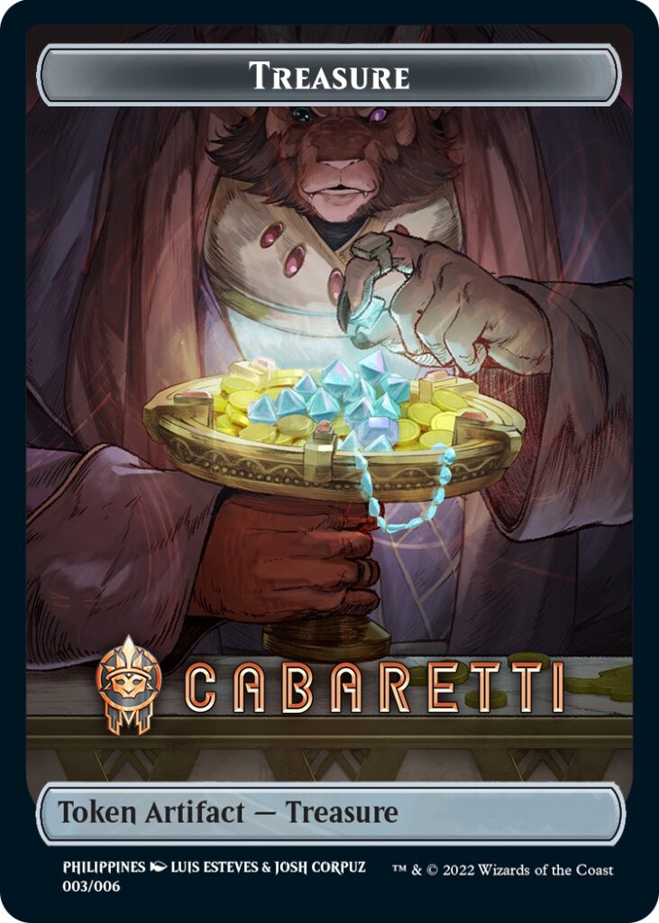 Treasure Token (Cabaretti) (Southeast Asia Artists) [Streets of New Capenna Tokens] | Clutch Gaming