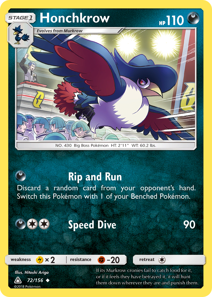 Honchkrow (72/156) [Sun & Moon: Ultra Prism] | Clutch Gaming