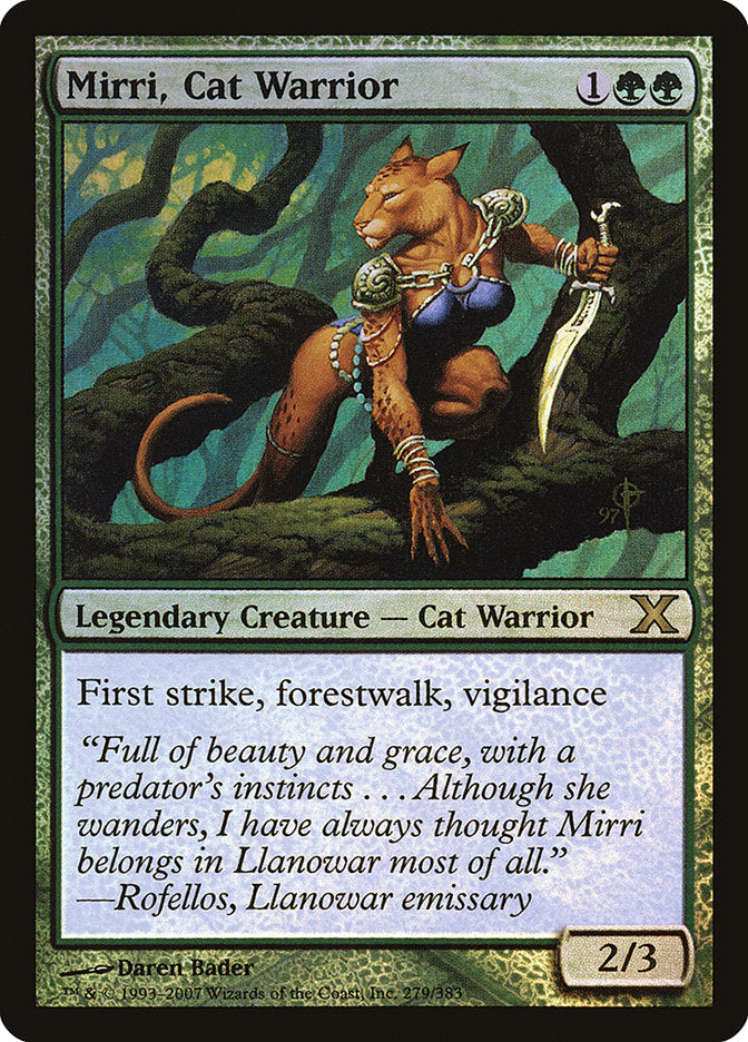 Mirri, Cat Warrior (Premium Foil) [Tenth Edition] | Clutch Gaming