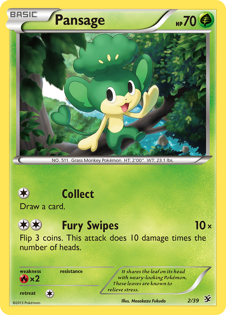 Pansage (2/39) [XY: Kalos Starter Set] | Clutch Gaming