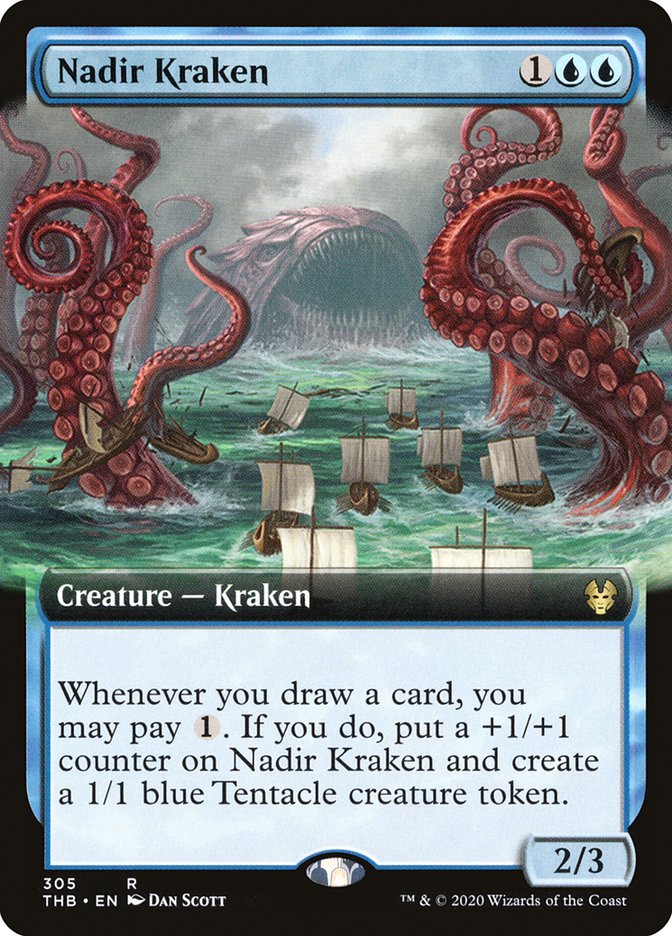 Nadir Kraken (Extended Art) [Theros Beyond Death] | Clutch Gaming