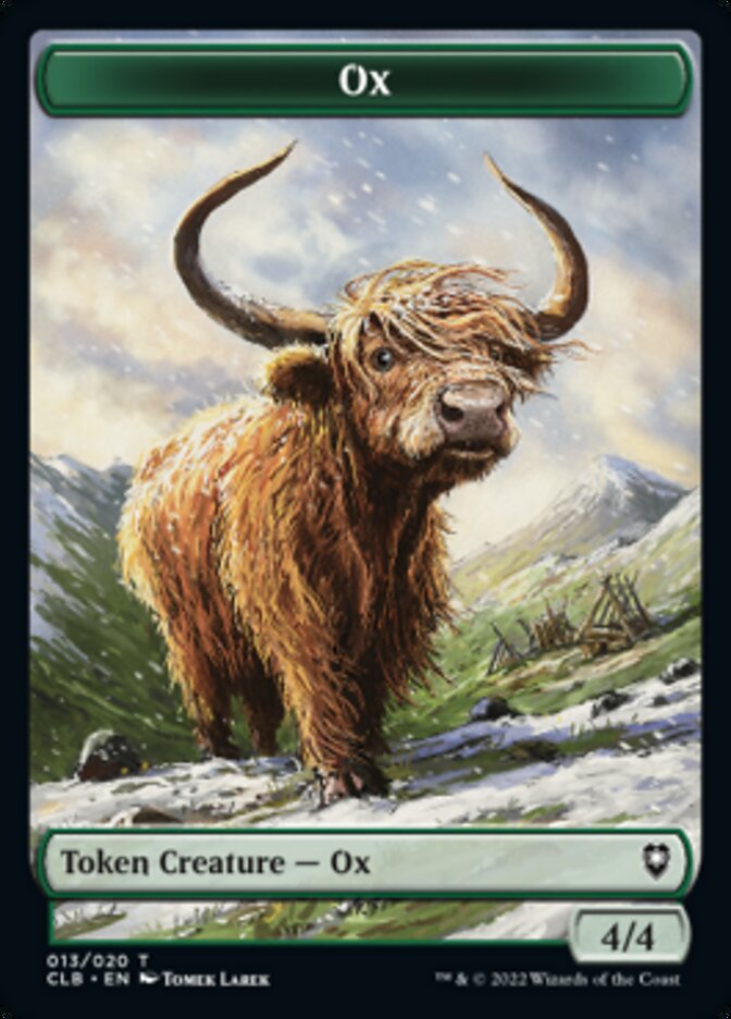 Ox Token [Commander Legends: Battle for Baldur's Gate Tokens] | Clutch Gaming