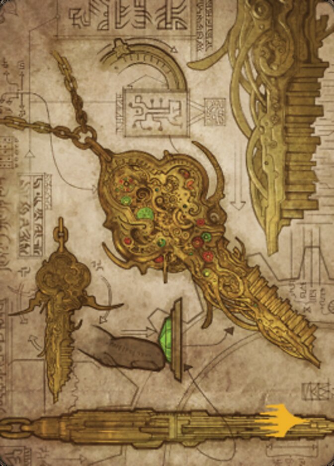 Key to the City Art Card (Gold-Stamped Planeswalker Symbol) [The Brothers' War Art Series] | Clutch Gaming