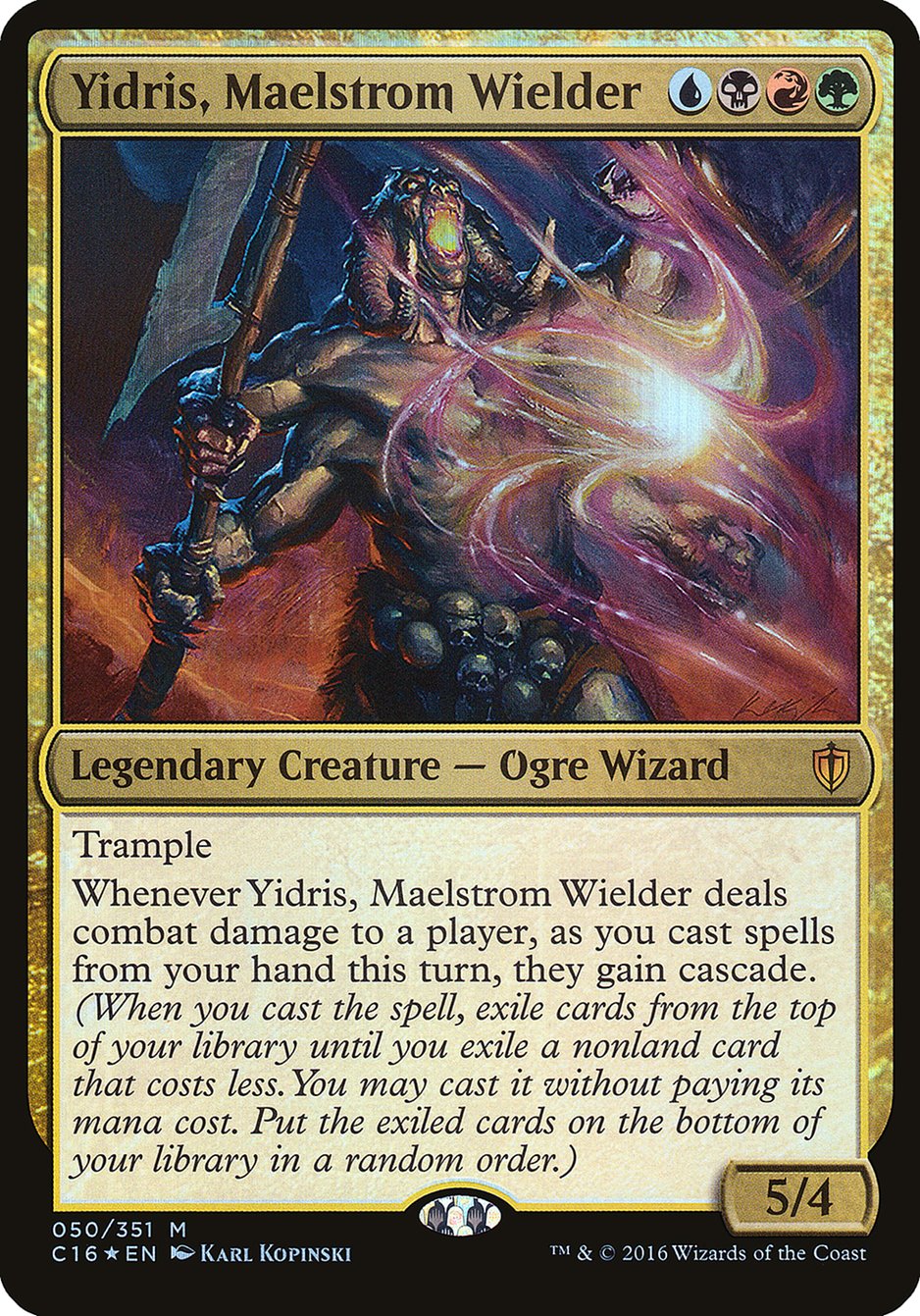 Yidris, Maelstrom Wielder (Oversized) [Commander 2016 Oversized] | Clutch Gaming