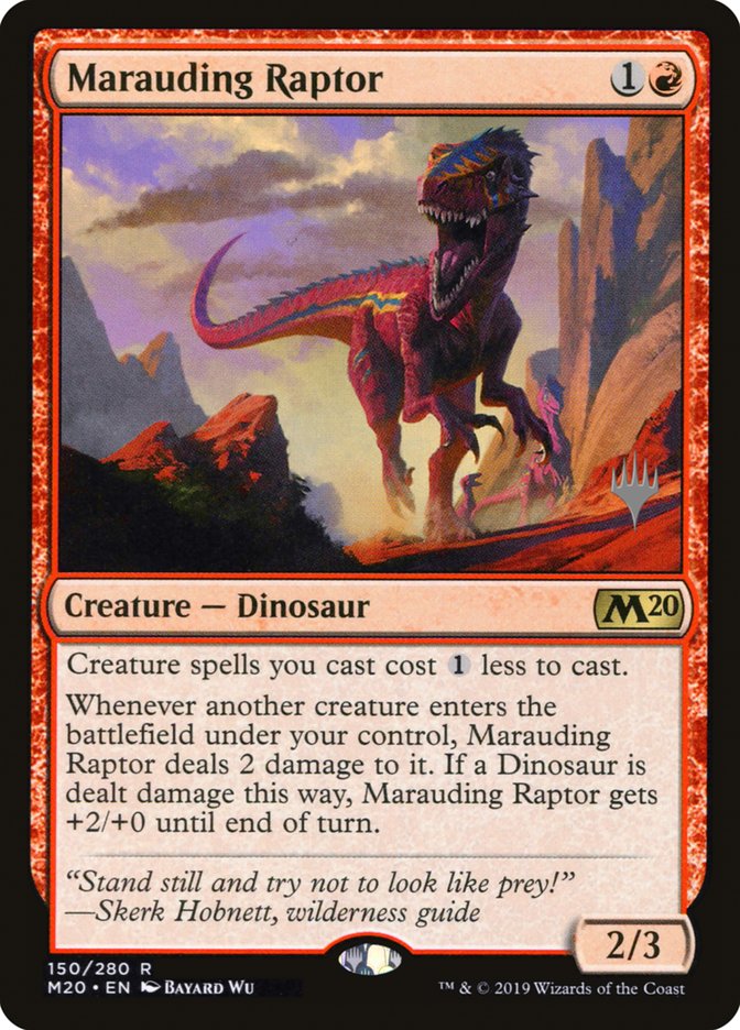 Marauding Raptor (Promo Pack) [Core Set 2020 Promos] | Clutch Gaming