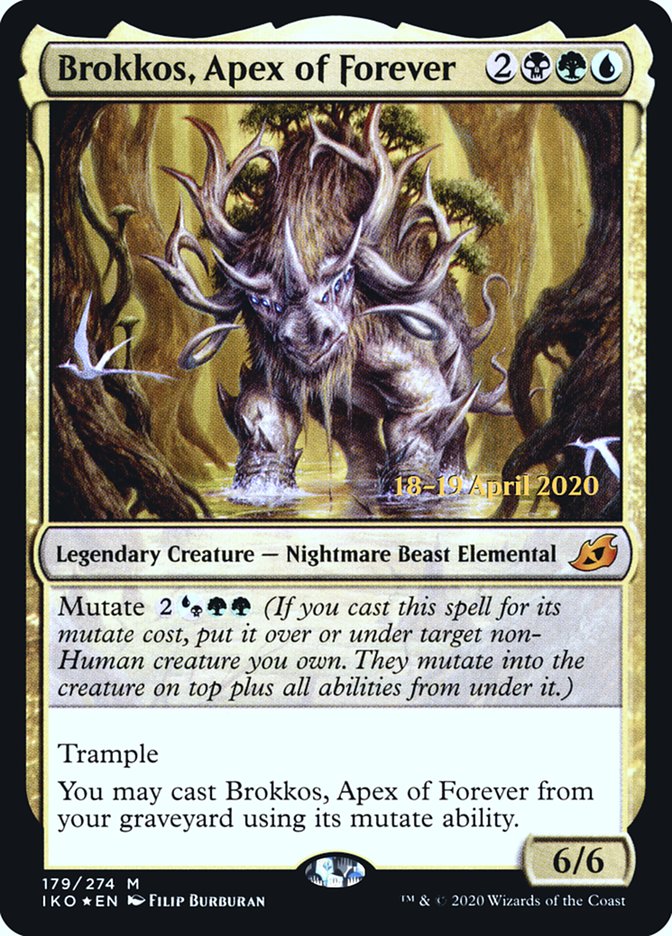 Brokkos, Apex of Forever [Ikoria: Lair of Behemoths Prerelease Promos] | Clutch Gaming