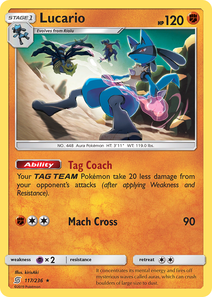 Lucario (117/236) [Sun & Moon: Unified Minds] | Clutch Gaming