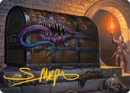 Mimic Art Card (Gold-Stamped Signature) [Dungeons & Dragons: Adventures in the Forgotten Realms Art Series] | Clutch Gaming