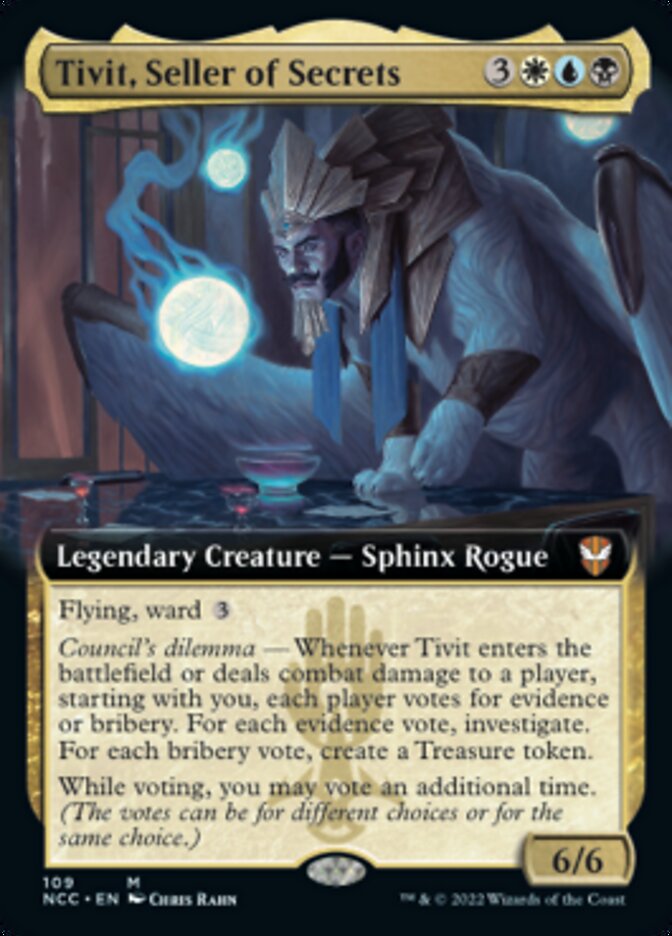 Tivit, Seller of Secrets (Extended Art) [Streets of New Capenna Commander] | Clutch Gaming