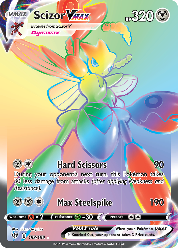 Scizor VMAX (193/189) [Sword & Shield: Darkness Ablaze] | Clutch Gaming